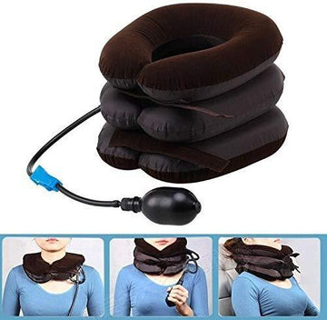 3 Layers Portable Neck Pillow Neck Massager for Cervical Spine.