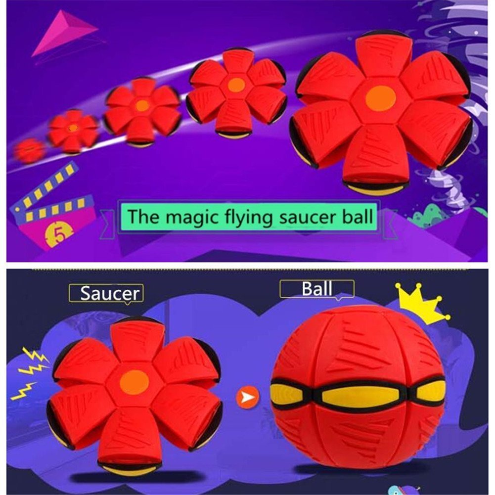 UFO Flat Throw Disc Ball Toy